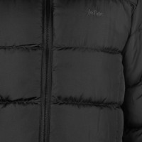 Pánská černá prošívaná zimní bunda Lee Cooper s kapucí 